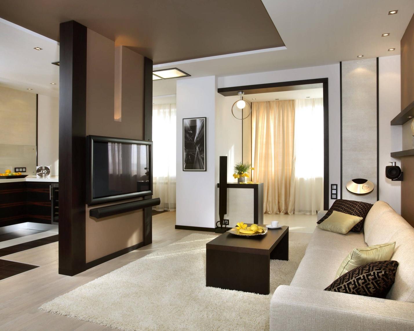 Как создать в 2-х комнатной квартире красивый дизайн: возможныеперепланировки, выбор материалов и стиля.