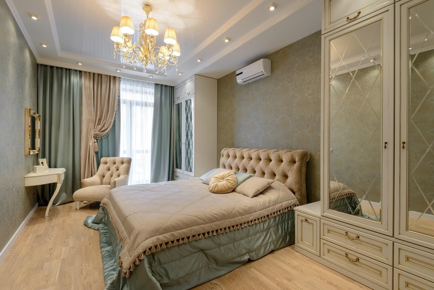 Спальня в стиле неоклассика – тонкости интерьера, выбор отделки, декора и  мебели, цветовая палитра | www.podushka.net