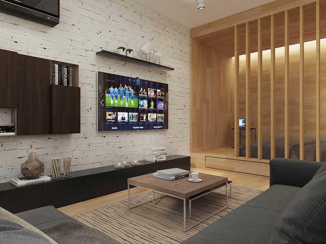Оформление ТВ зоны в интерьере – расстояния, дизайн и декор
